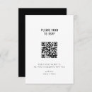 Recherche de qr code mariage cartons réponses Noir et blanc