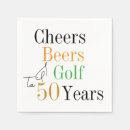 Recherche de bière serviettes Fête du 50e anniversaire