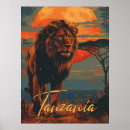 Suche nach vintager löwe poster Tierwelt