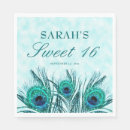 Recherche de plumes paon serviettes Bleu