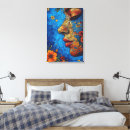 Recherche de visage impressions sur toile Floral