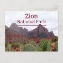 Recherche de zion national park cartes postales Cactus