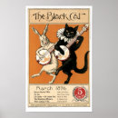 Suche nach vintage katzen poster Schwarz