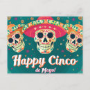 Suche nach mexikanischer zuckerschädel postkarten Cinco de mayo