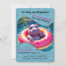 Recherche de hippopotame invitations Dessin animé