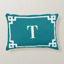 Recherche de blanc et turquoise coussins Style