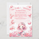 Recherche de sirène rose invitations Enfants