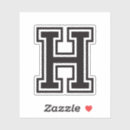 Suche nach buchstabe h aufkleber Schwarz weiß