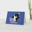 Recherche de chat heureux vœux cartes Tuxedo