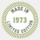 Recherche de 1973 autocollants Anniversaire