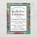 Recherche de carrés colorés invitations Diplômé