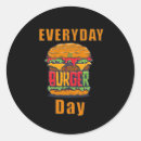 Recherche de hamburger drôle autocollants Dessin