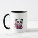 Recherche de panda coeur tasses Mignon