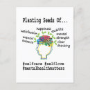 Suche nach der gesundheit postkarten Bewusstsein