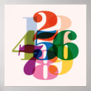 Recherche de nombres bureau fournitures Typographie