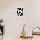 Suche nach frieden poster Typografie