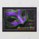 Recherche de partie pourpre de mascarade invitations Vert