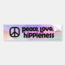 Suche nach liebe und frieden autoaufkleber Hippie