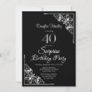 Recherche de surprise 40th invitations Quarante