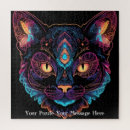 Suche nach neon puzzle Katze