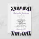 Recherche de zebra print invitations Girly