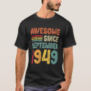 Suche nach 73 geburtstag tshirts 1949