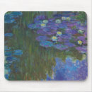 Recherche de nénuphars monet tapis souris Bleu