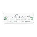 Recherche de eucalyptus étiquettes adresse retour Typographie moderne