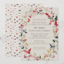Recherche de papillon anniversaire invitations Quinceañera