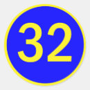 Recherche de 32 autocollants Nombre