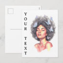 Recherche de cheveux bleus cartes postales Pour elle