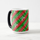 Recherche de motif tricoté tasses Xmas