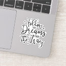 Suche nach traum aufkleber Typografie
