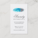 Recherche de plume bleue cartes visite Simple