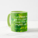 Recherche de 4 trèfle feuille tasses Chanceux