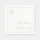 Recherche de vert mariage serviettes Élégant