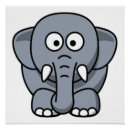 Suche nach elefant cartoon poster Grau