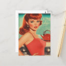 Recherche de cuisine rouge cartes postales Rétro