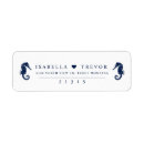 Recherche de seahorses étiquettes adresse retour Nautique