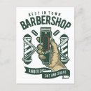 Recherche de rasoir cartes postales Coiffeur