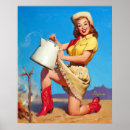 Suche nach cowgirl pinup poster Vintag