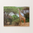 Recherche de girafffes puzzles Arbres