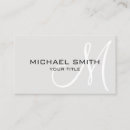 Recherche de platine cartes visite Monogramme