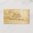 Recherche de tasse de thé cartes visite Cru