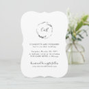 Recherche de white floral mariage invitations Couronne florale