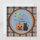 Recherche de citrouille de chat halloween invitations Toile d'araignée