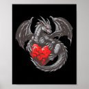 Suche nach drachen herz poster Valentinstag