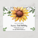 Recherche de watercolor sunflower invitations Rustique