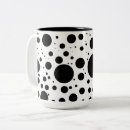 Recherche de points noirs tasses Blanc
