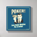 Suche nach poker leinwandbilder Lustig